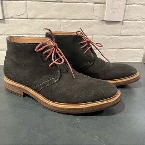 1901 Canyon chukka boots sz 12 gray suede red laces